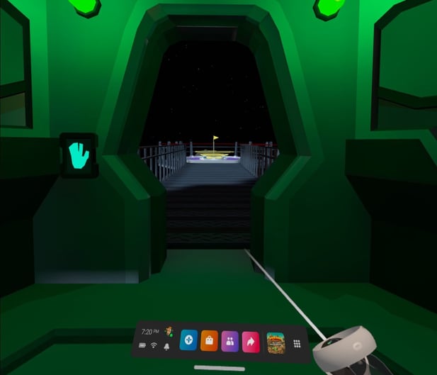 VR mini golf