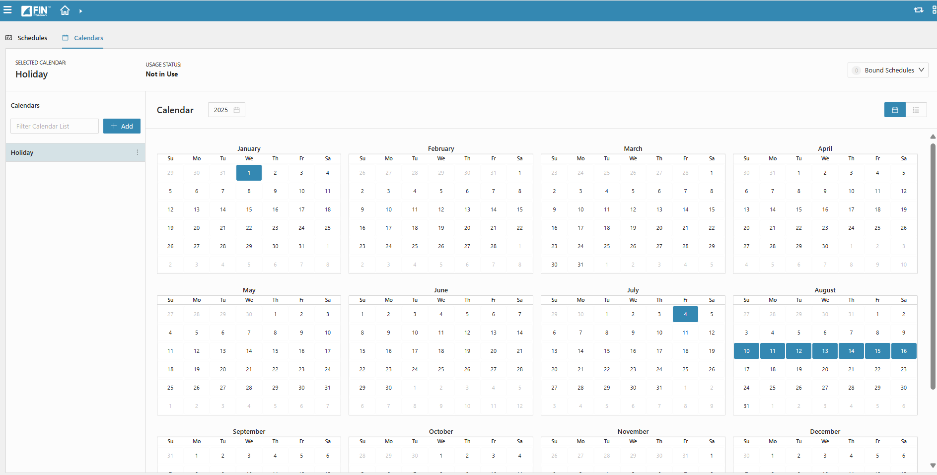 CalendarView