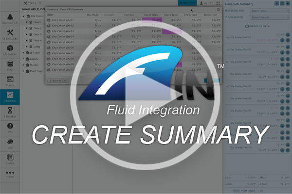 Creating Equipment Summaries in FIN Stack