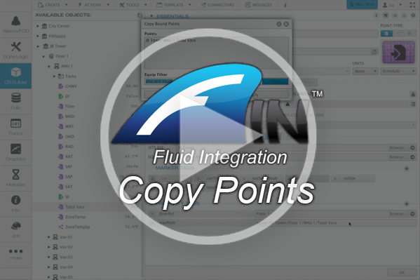 Copying Points across FIN Stack